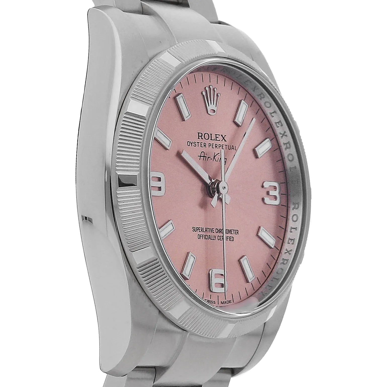 rolex air king 114210 ref 114210 pnk ix ar oys